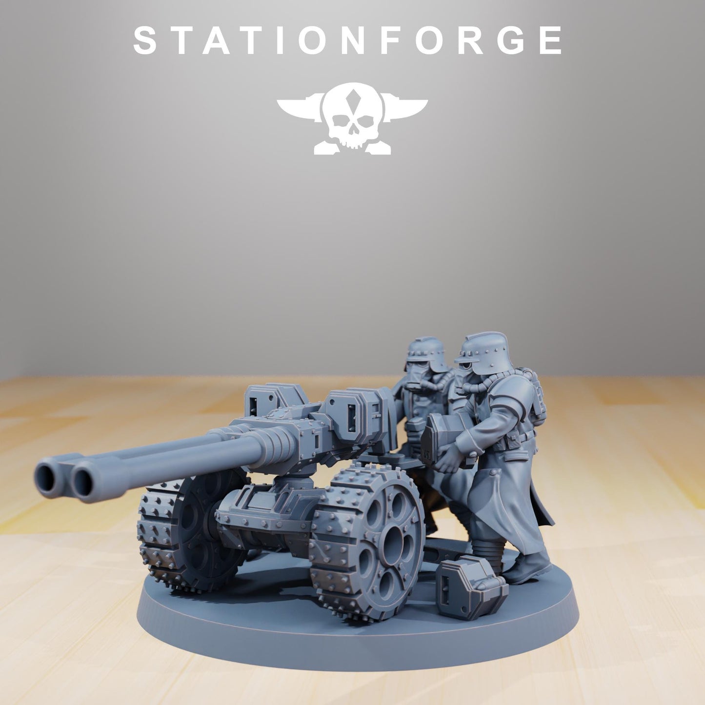 GrimGuard - Decimators, Heavy Weapons Team,  Imperial Guard Miniatures by STATIONFORGE