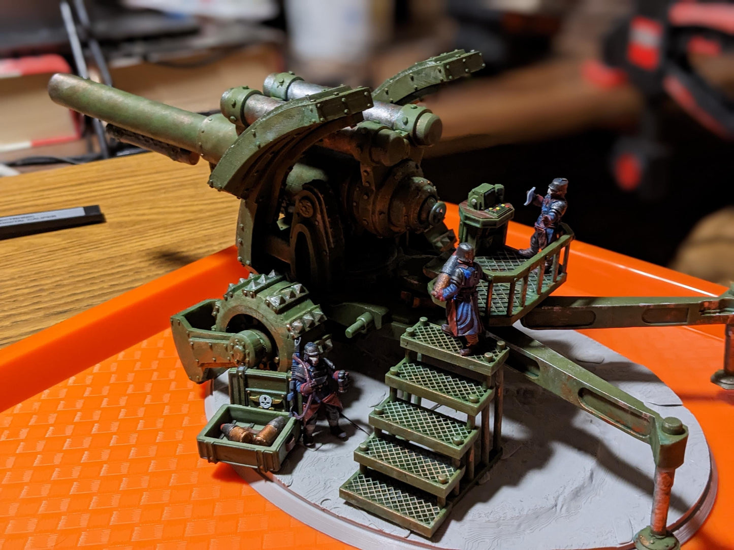 GrimGuard - Artillery, Modular Sci-Fi Artillery by STATIONFORGE, Sci-fi Wargames Proxy, Imperial Guard Army Long Range Artillery Proxy