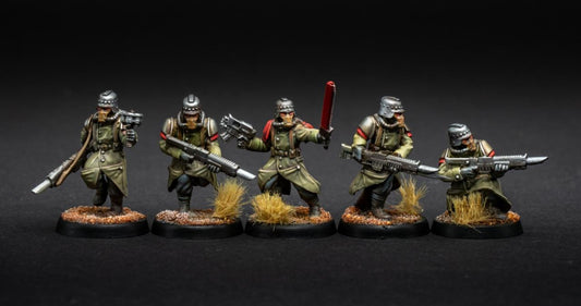 GrimGuard - Trench Runners, Death Korps Proxy, Sci-Fi Wargames Miniatures by STATIONFORGE