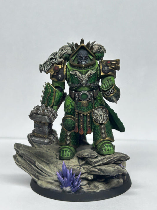 Prime Leader Of The Dragon Knights, Modular Sci-Fi Marine warriors by STATIONFORGE, Grimdark Wargames Proxy