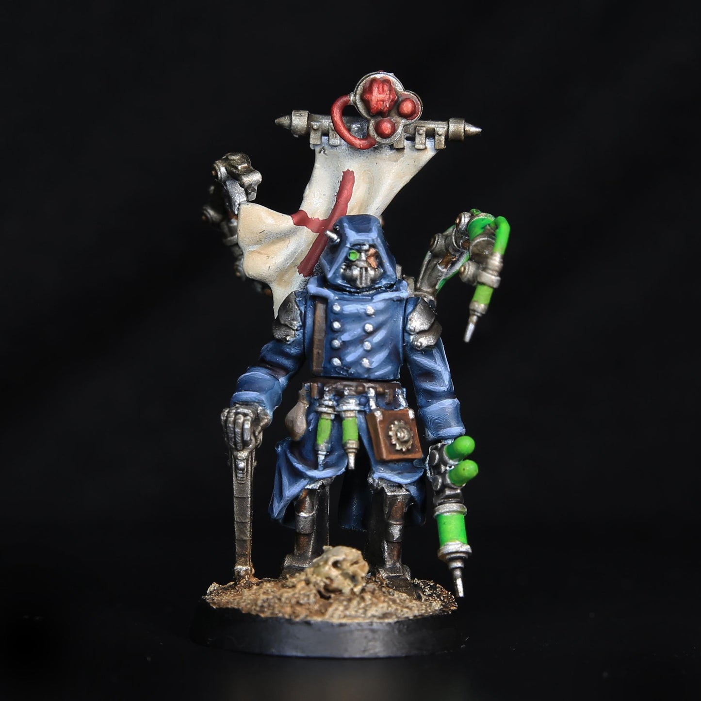 Scavenger Repair Doc, Space Techno-bots, modular Sci-Fi warriors by STATIONFORGE, Sci-Fi Wargames Cyber-themed Grimdark miniatures