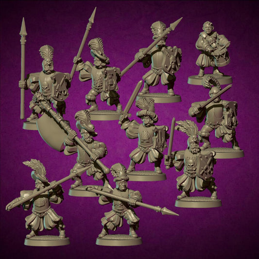 Imperial State Troops, Fantasy Skirmish Miniatures by MoM Miniatures, perfect for Fantasy Wargames and RPGs