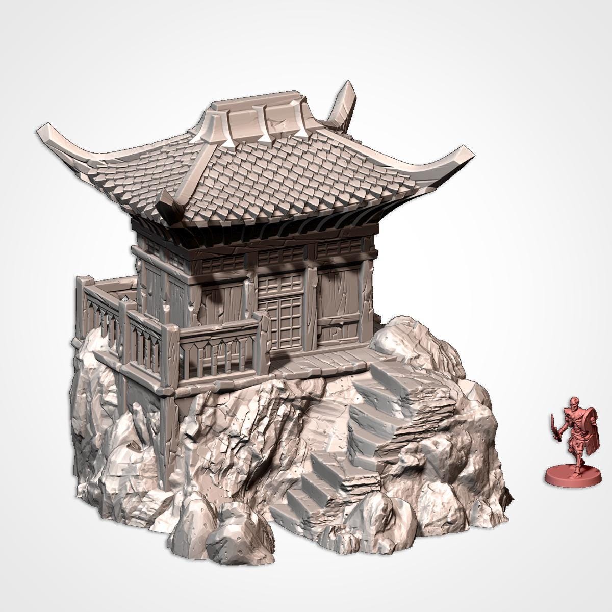 ORIENTAL BUILDINGS Modular Wargaming Ancient World Terrain by Txarli Factory for Tabletop Wargames