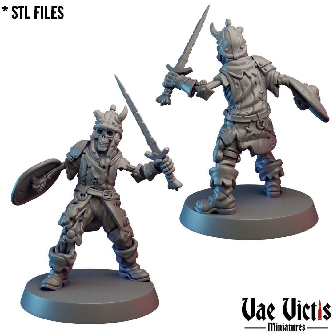 Skeleton Warband, Adventurers and Mercenaries by Vae Victis, perfect for Fantasy Wargames and Tabletop RPGs