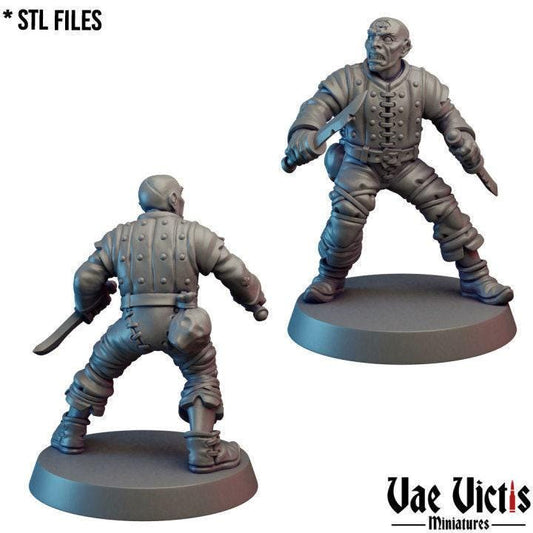 Possessed Cultist Warband Fantasy Miniatures by Vae Victis, perfect for Fantasy Wargames and Tabletop RPGs
