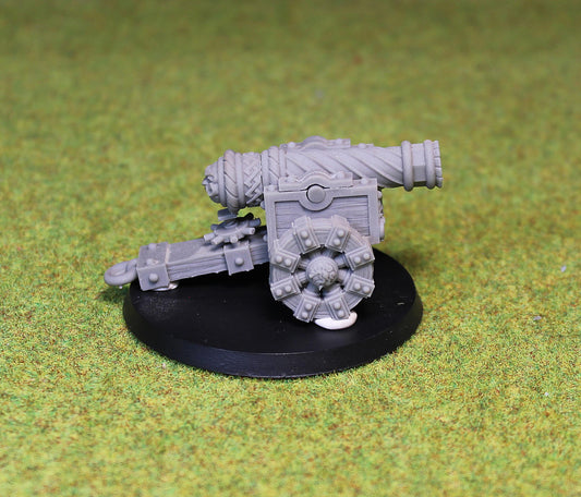 Dwarf Cannon, Fantasy Skirmish Miniatures by MoM Miniatures, perfect for Fantasy Wargames and RPGs