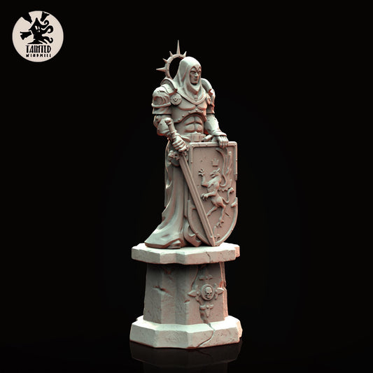 Gothic Statues Set 4, Imperial Cathedral Terrain Features Sculpted by Tainted Windmill for Wargames set in the Grimdark Future