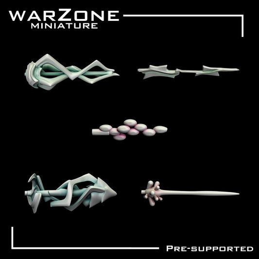 FX Pack Vol.1 - Muzzle Flash & Energy, Conversion Parts and Basing Materials Sculpted by WarZone Miniature, Scaled for Miniature Wargames