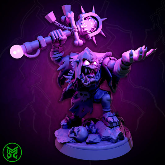 Weird Orcs, Space-Faring Orkish Menace Sculpted by Mekka Miniatures, Grimdark Compatible, Scaled for Sci-Fi Miniature Wargames