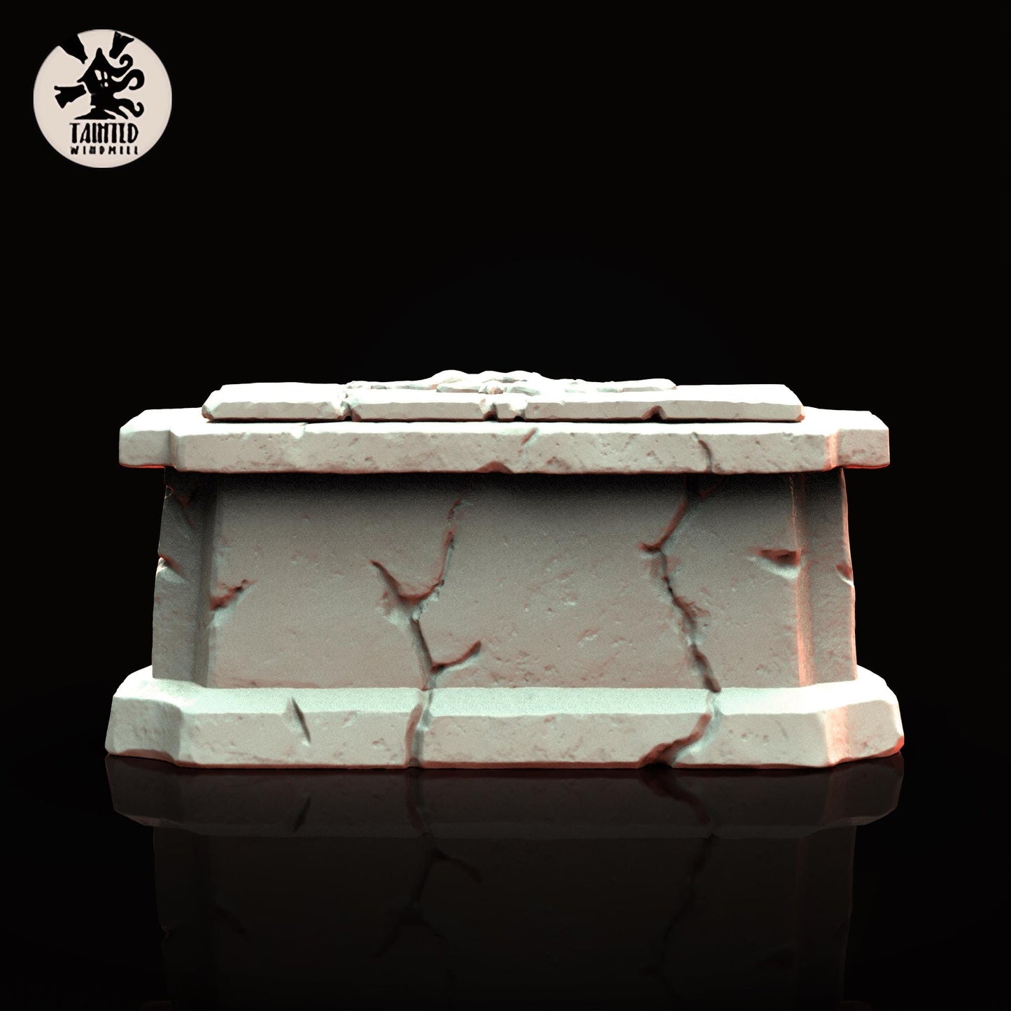 Gothic Statues Set 4, Imperial Cathedral Terrain Features Sculpted by Tainted Windmill for Wargames set in the Grimdark Future