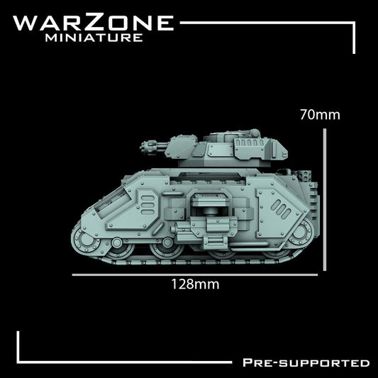 Tank Battleframe, High-Tech BattleTank Sculpted by WarZone Miniature, Scaled for Sci-Fi Miniature Wargames