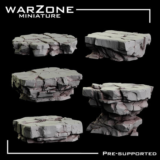Rock / Rocks basing bits Vol. 05, Grimdark Conversion Parts and Basing Materials Sculpted by WarZone Miniature