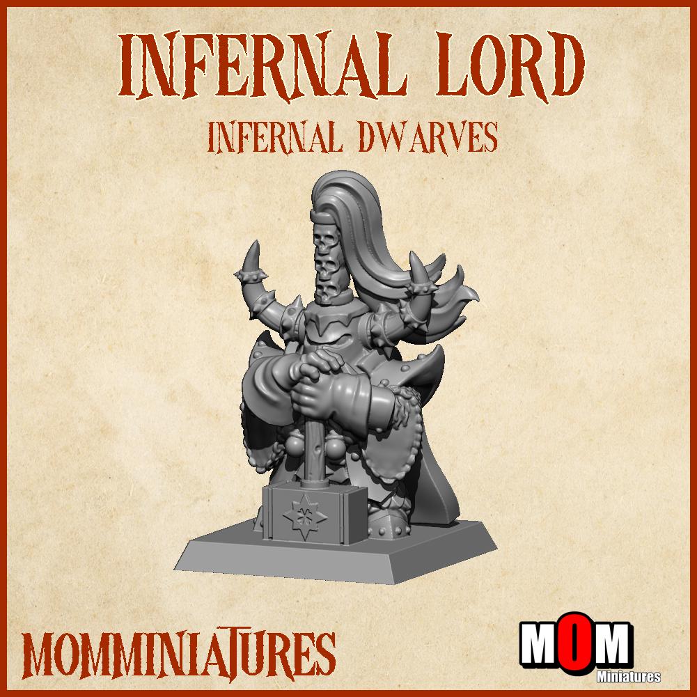 Infernal Lord, Fantasy Skirmish Miniatures by MoM Miniatures, perfect for Fantasy Wargames and RPGs