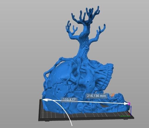 Decay Giant Skull, Chaotic Heretical Terrain Features Sculpted by Tainted Windmill for Wargames set in the Grimdark Future