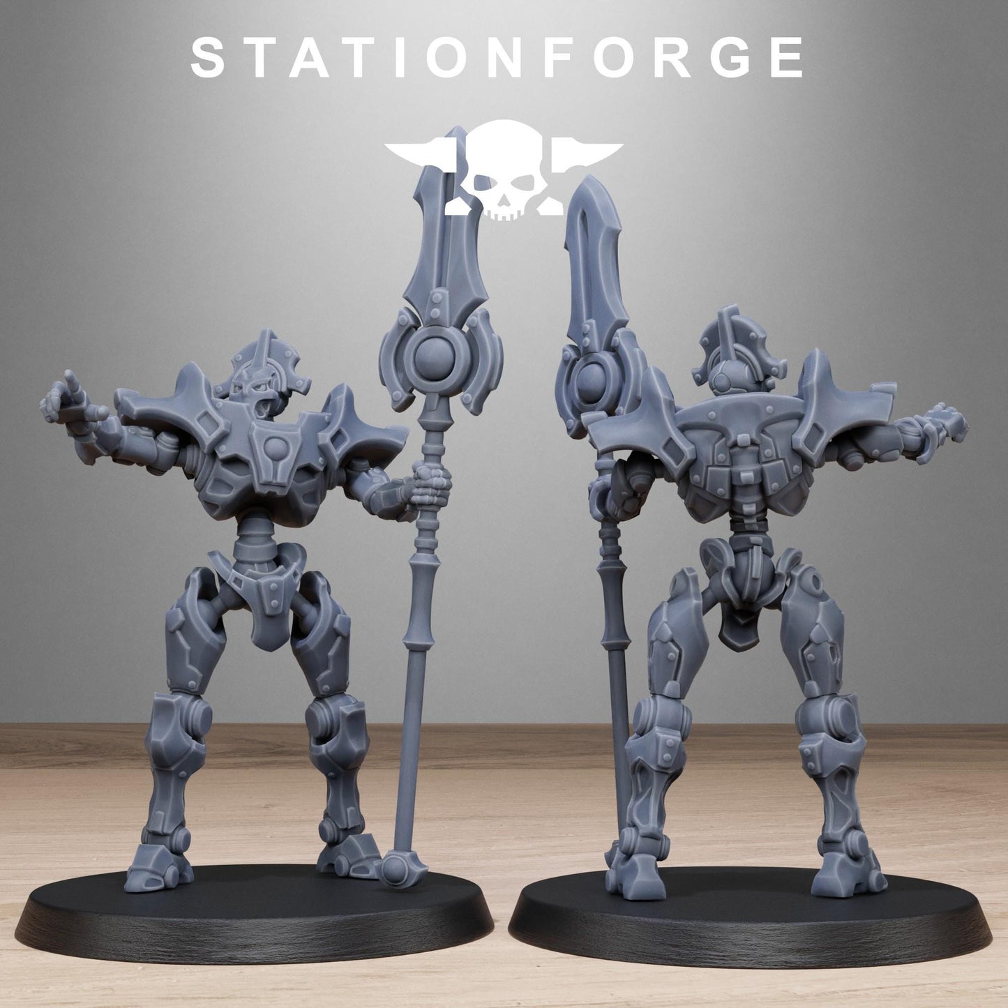 Astronet Blades, Modular Sci-Fi Undead Robot Warriors by STATIONFORGE, Grimdark Wargames Proxy