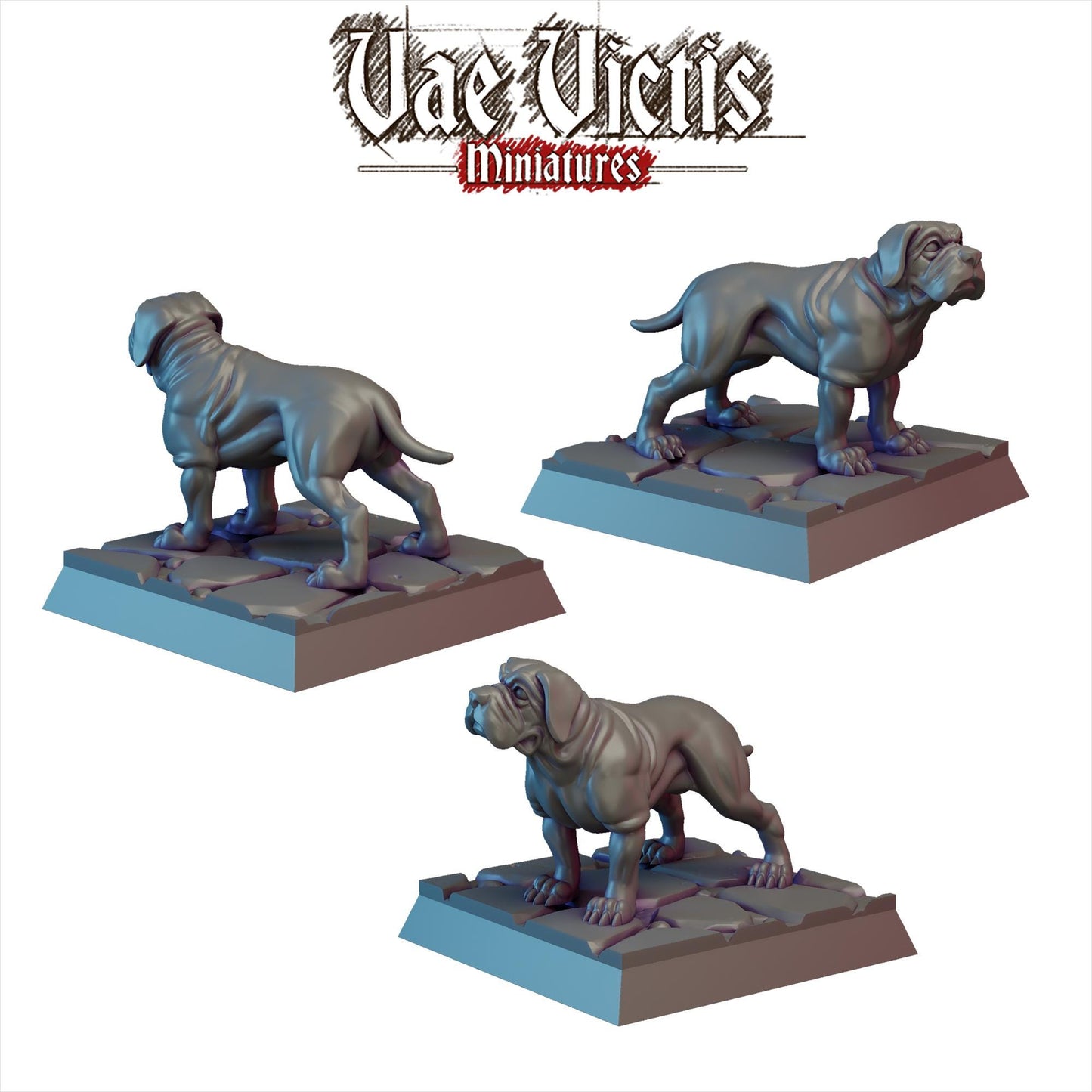 War Hounds, Fantasy Skirmish Miniatures by Vae Victis, perfect for Fantasy Wargames and RPGs