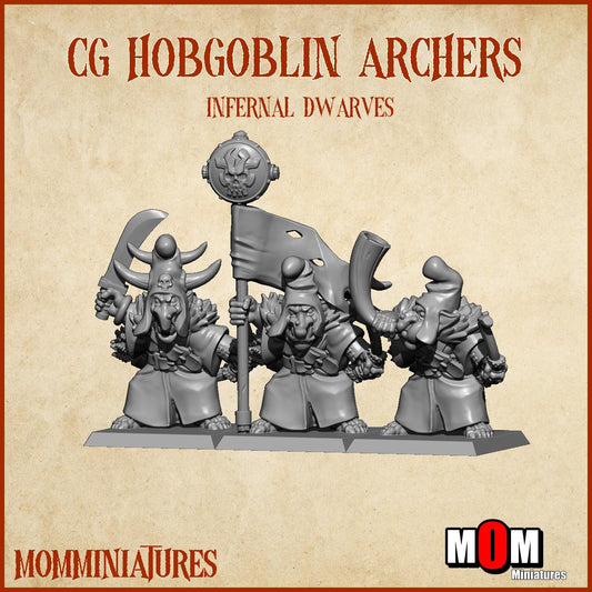 Hobgoblin Archers, Fantasy Skirmish Miniatures by MoM Miniatures, perfect for Fantasy Wargames and RPGs