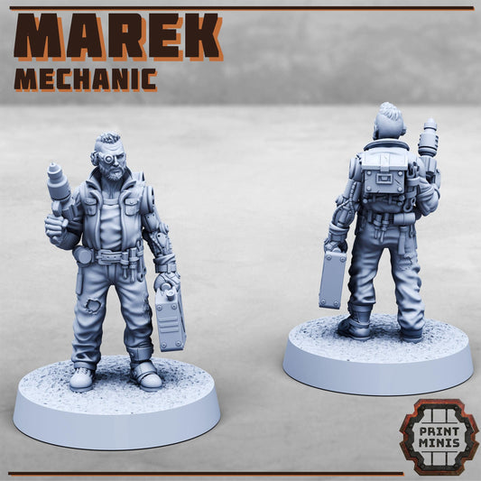 Marek the Mechanic, Sci-Fi Grimdark Civilians by STATIONFORGE, Hive City Skirmish