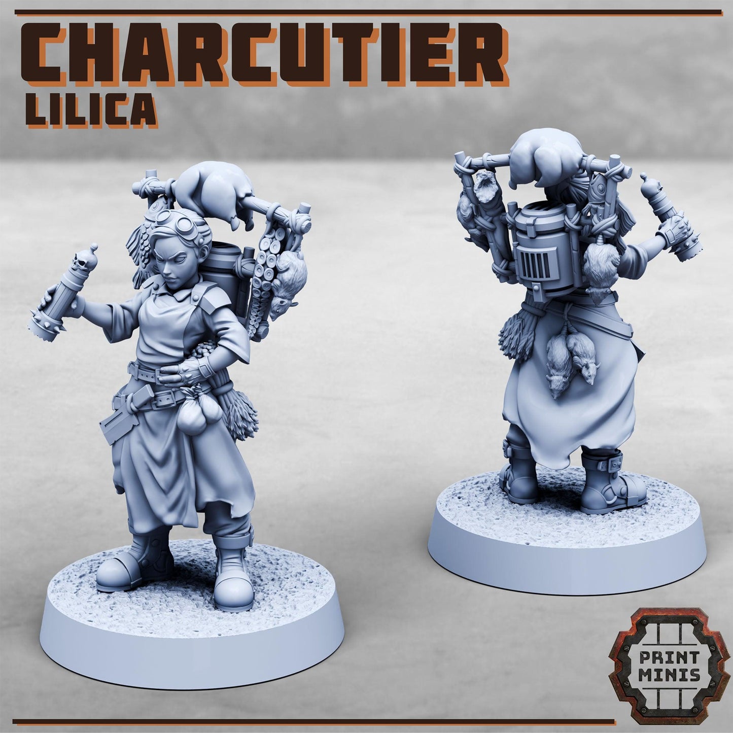 Charcutier (Meat Seller), Sci-Fi Grimdark Civilians by STATIONFORGE, Hive City Skirmish