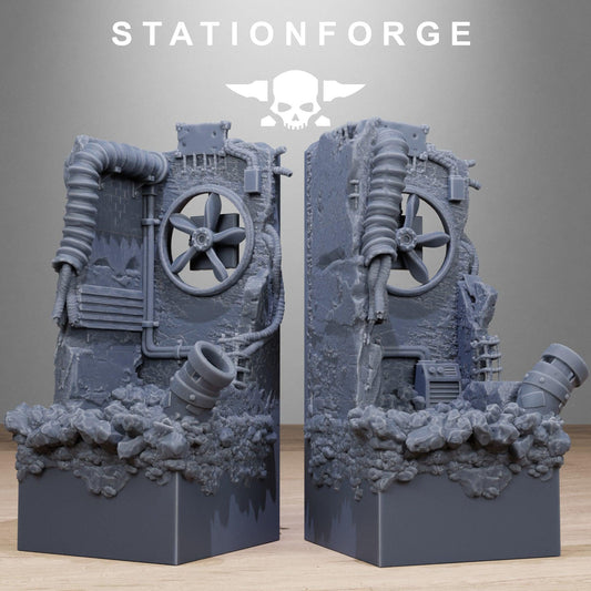 Wasteland Diorama Stands, Sci-Fi Grimdark Terrain by STATIONFORGE