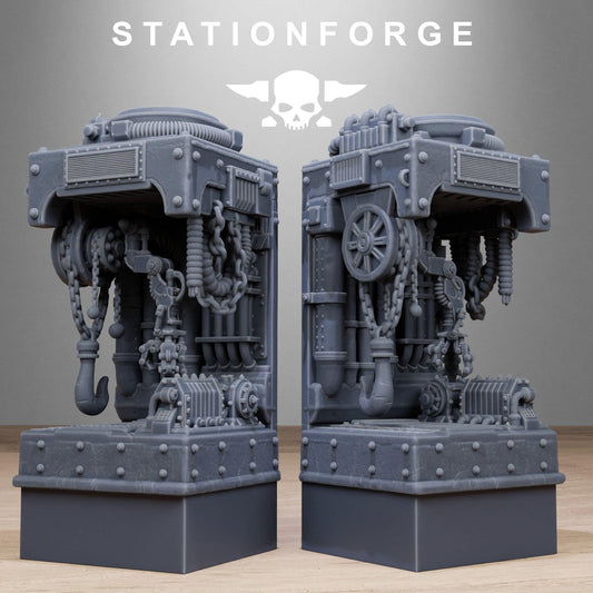 Industrial Diorama Stands, Sci-Fi Grimdark Terrain by STATIONFORGE