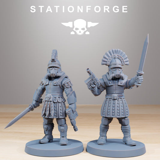 GrimGuard Vexillatio Miniatures by STATIONFORGE, Imperial guard infantry regiment