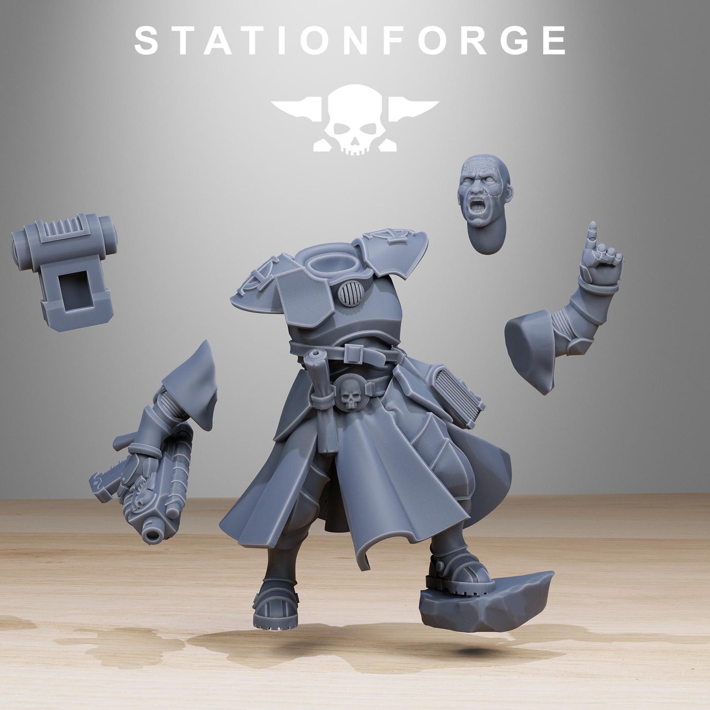 Vodalites Brotherhood Modular Set Miniatures by STATIONFORGE, Misters of Battle infantry regiment