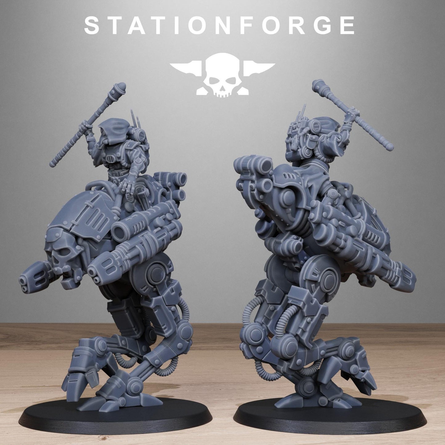 Sci-Fi Wargame Miniatures, Shadow Walkers Techno-bots by STATIONFORGE