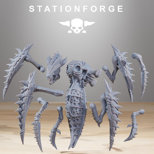 Xenarid Crawlers 1 - Xenarid Alien Bugs - Sci-Fi Grimdark Bug aliens by STATIONFORGE