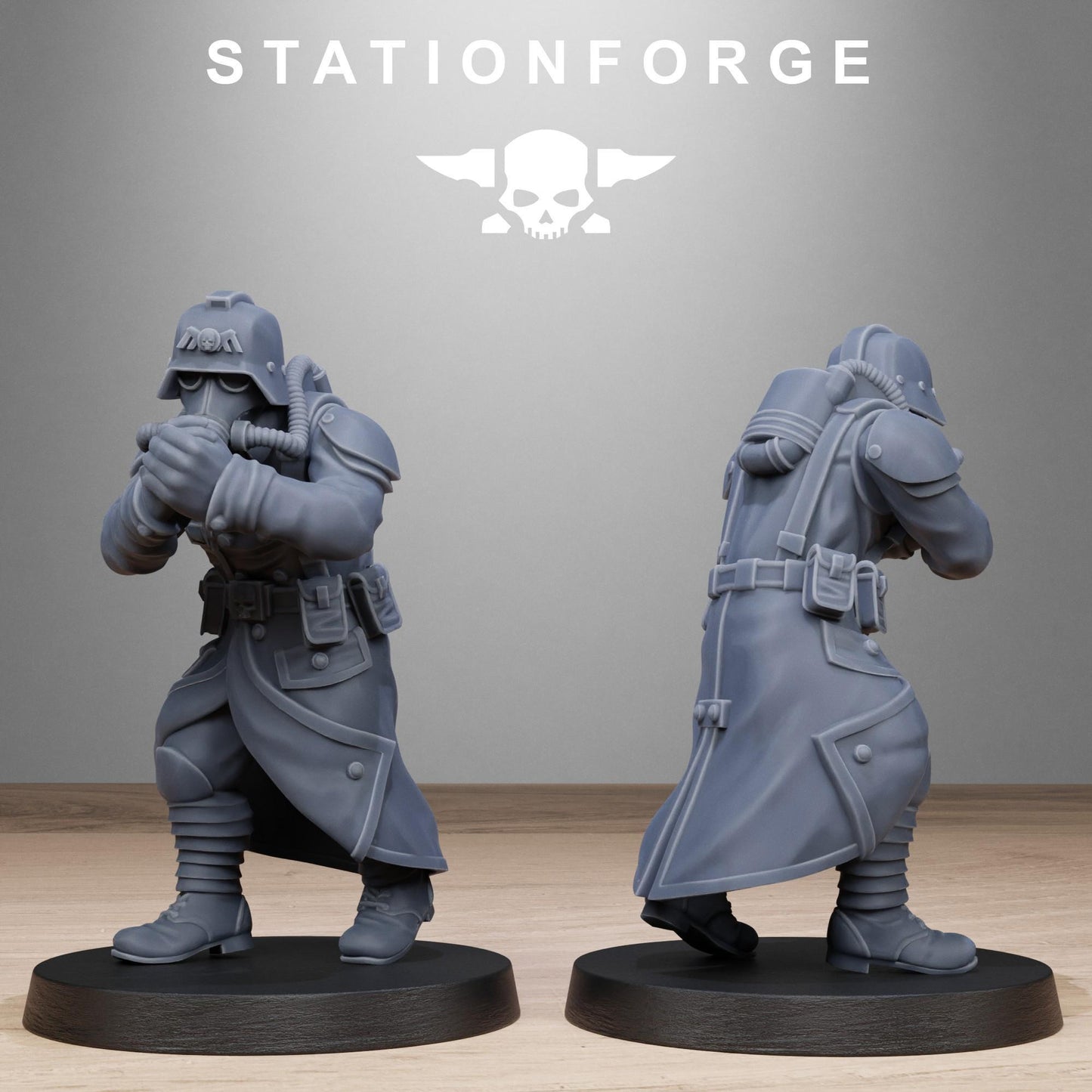 GrimGuard Battlefront, Death Korps Proxy, Sci-Fi Wargames Miniatures by STATIONFORGE