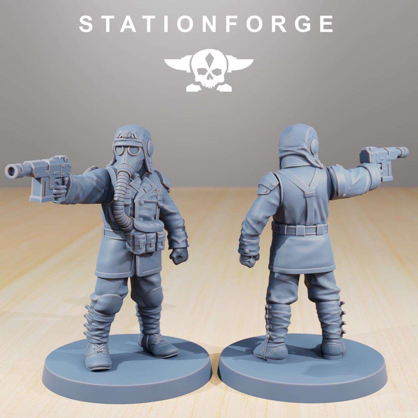 GrimGuard SF-19A Fighter Plane, Sci-Fi Wargames Proxy by STATIONFORGE