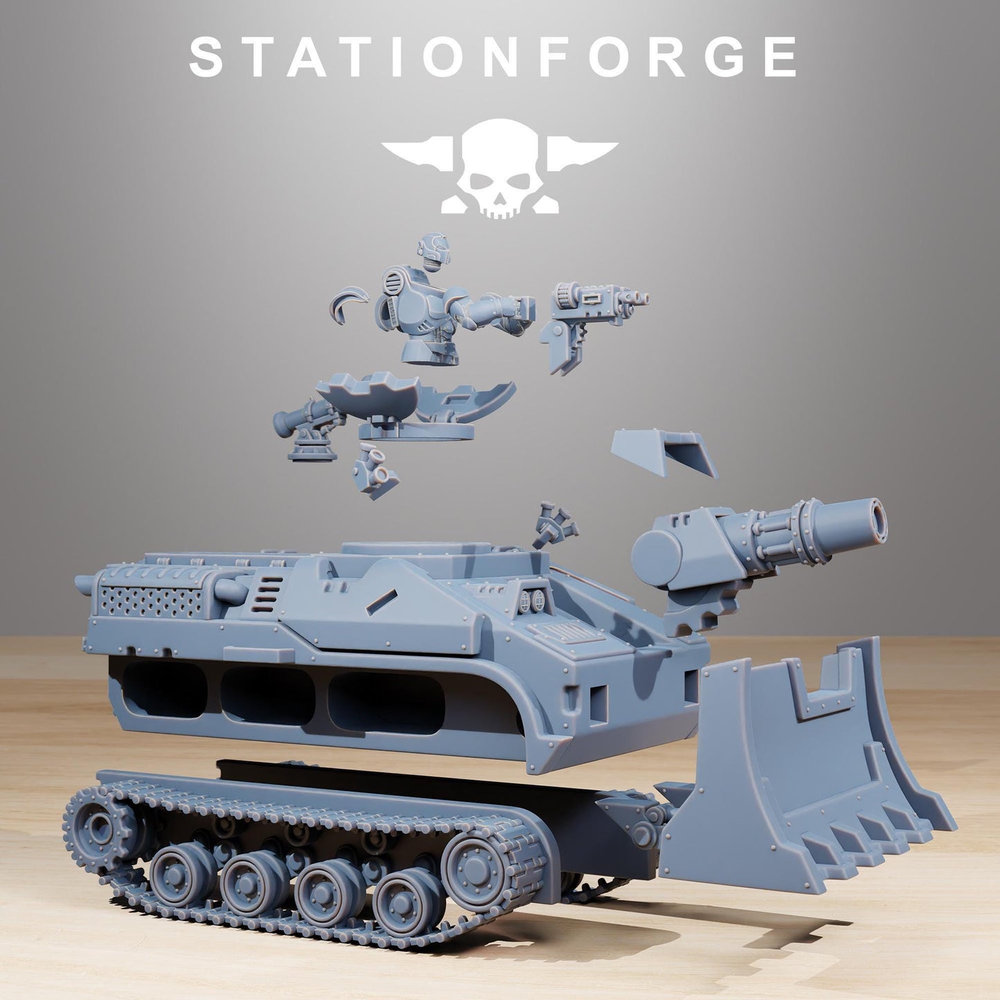 Socratis Vanguard Tank - Socratis Marines - Futuristic Marine Army, Sci-Fi Space Scout Vehicle by STATIONFORGE