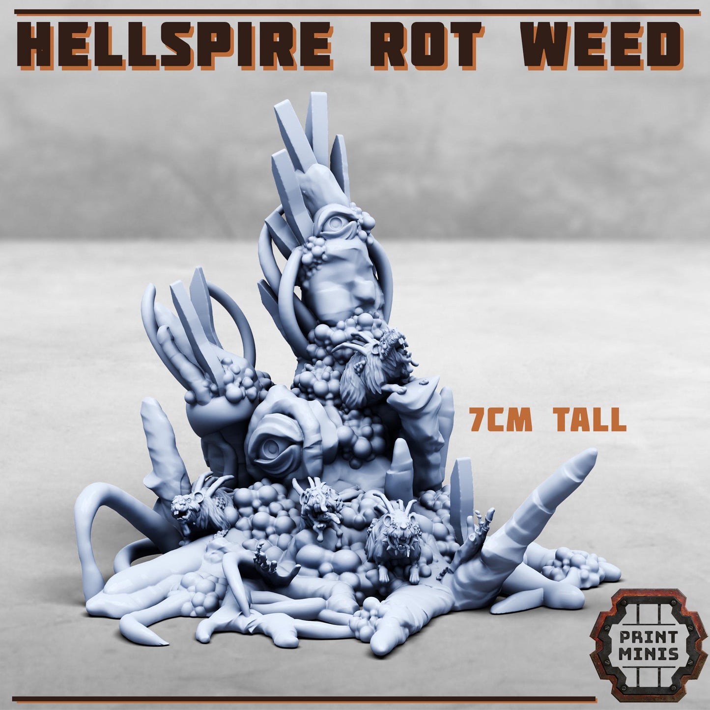 Mutated Hellspire Rot Weed - Sci-Fi Grimdark Splicers by Print Minis