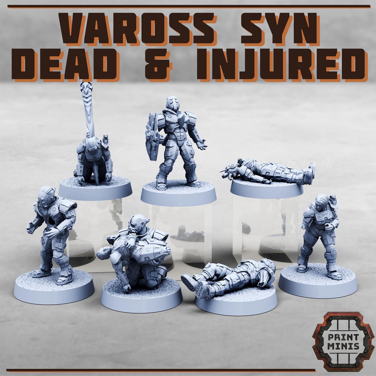 Vaross Syn Miniatures – Sci-Fi Grimdark Tech Hunters by Print Minis