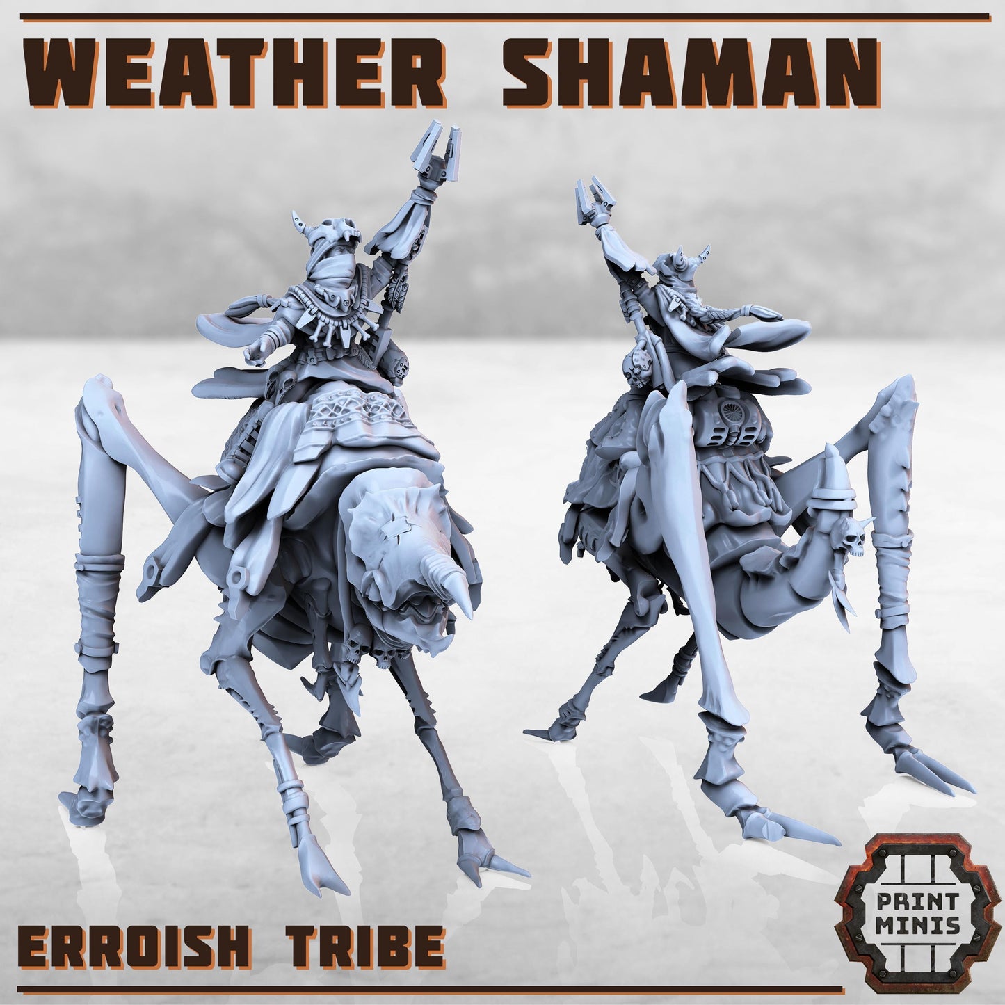 Weather Shaman - Erroish People - Sci-Fi Grimdark Mercenaries by Print Minis