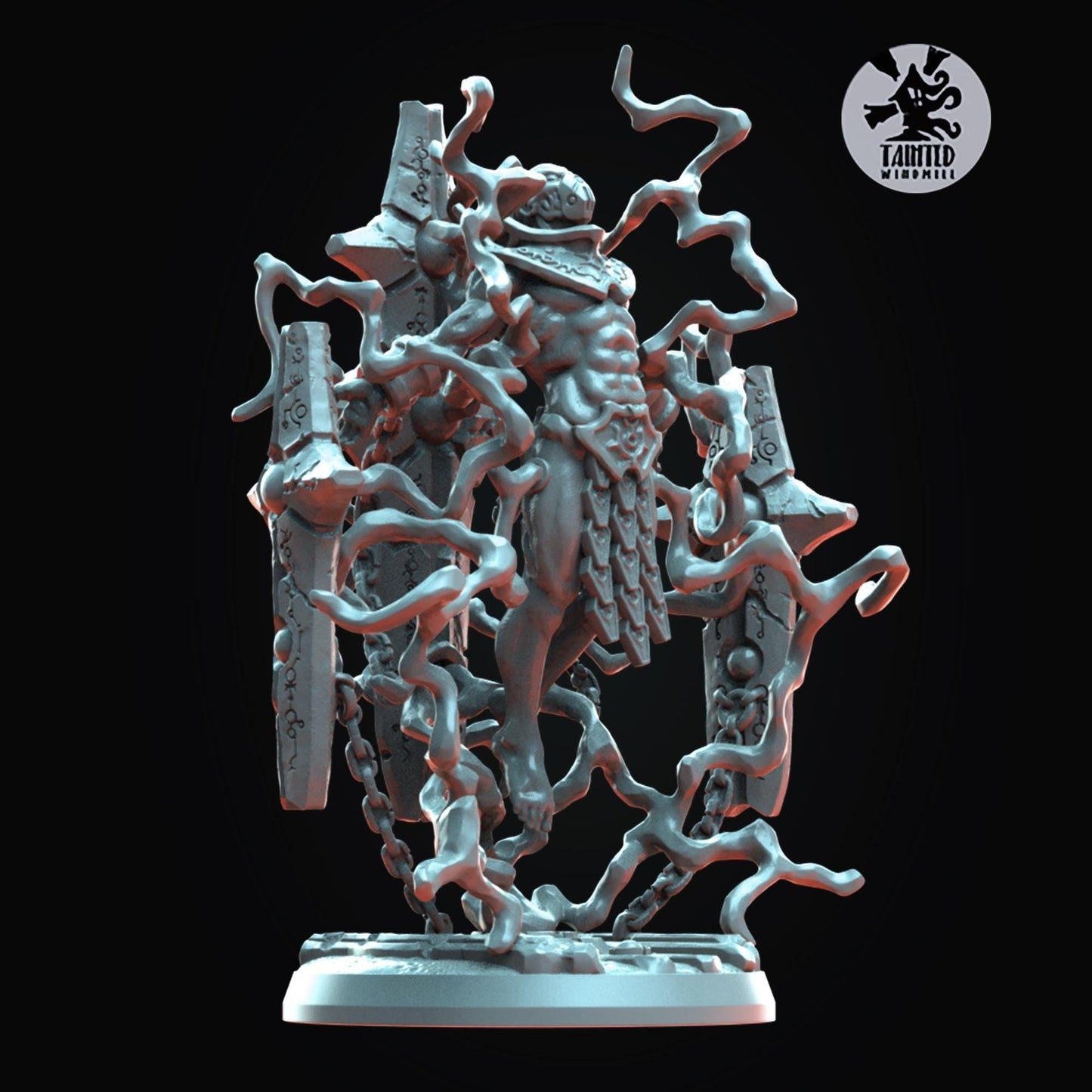 Transcendent Void God Supported, Ancient Shard of the Void Sculpted by Tainted Windmill for Wargames set in the Grimdark Future