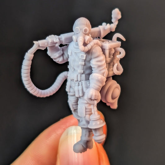 Spore Control Worker, Sci-Fi Grimdark Civilians by STATIONFORGE, Hive City Skirmish