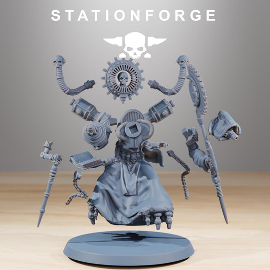 Scavenger Cultist Leader Miniature, STATIONFORGE Sci-Fi Warrior