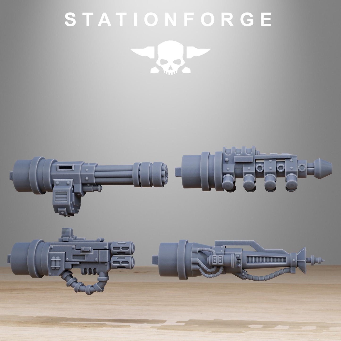 Vodalites Pulpit Modular Set Miniatures by STATIONFORGE, Imperial guard infantry regiment