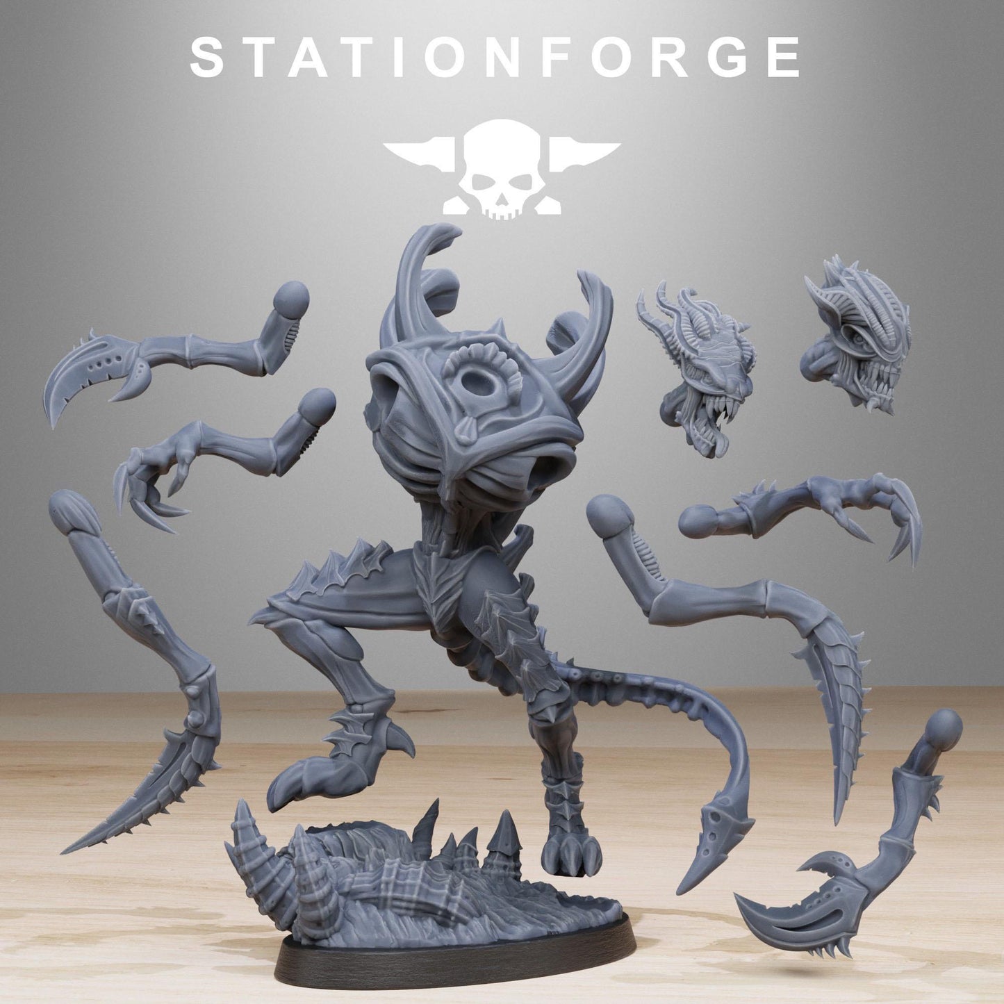 Xenarid Void Stalker - Xenarid Alien Bugs - Sci-Fi Grimdark Bug aliens by STATIONFORGE