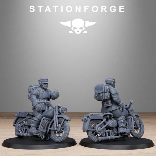 FreeGuard Bikers Modular Set Miniatures by STATIONFORGE, Imperial guard cavalry regiment