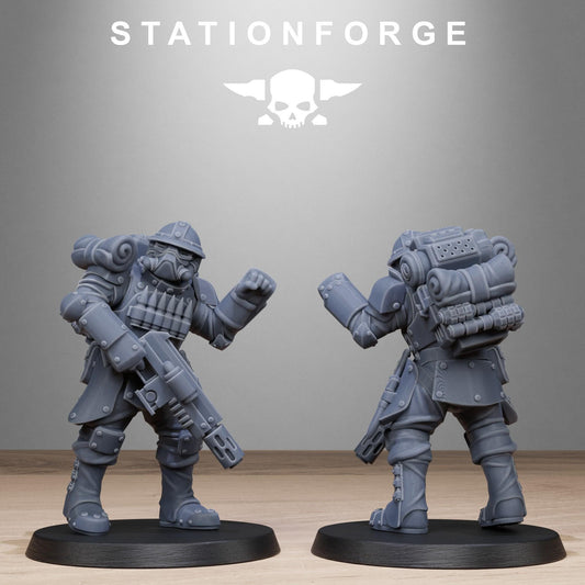 RoyalGuard Bastioners Modular Set Miniatures by STATIONFORGE, Imperial guard infantry regiment