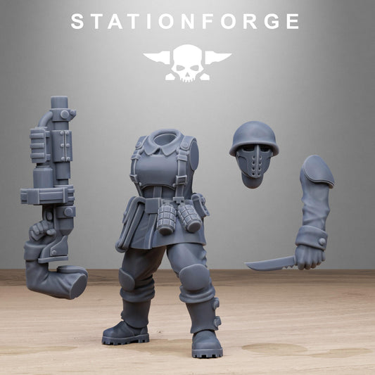 FreeGuard Sisters, Imperial Guard Proxy, Sci-Fi Wargames Miniatures by STATIONFORGE
