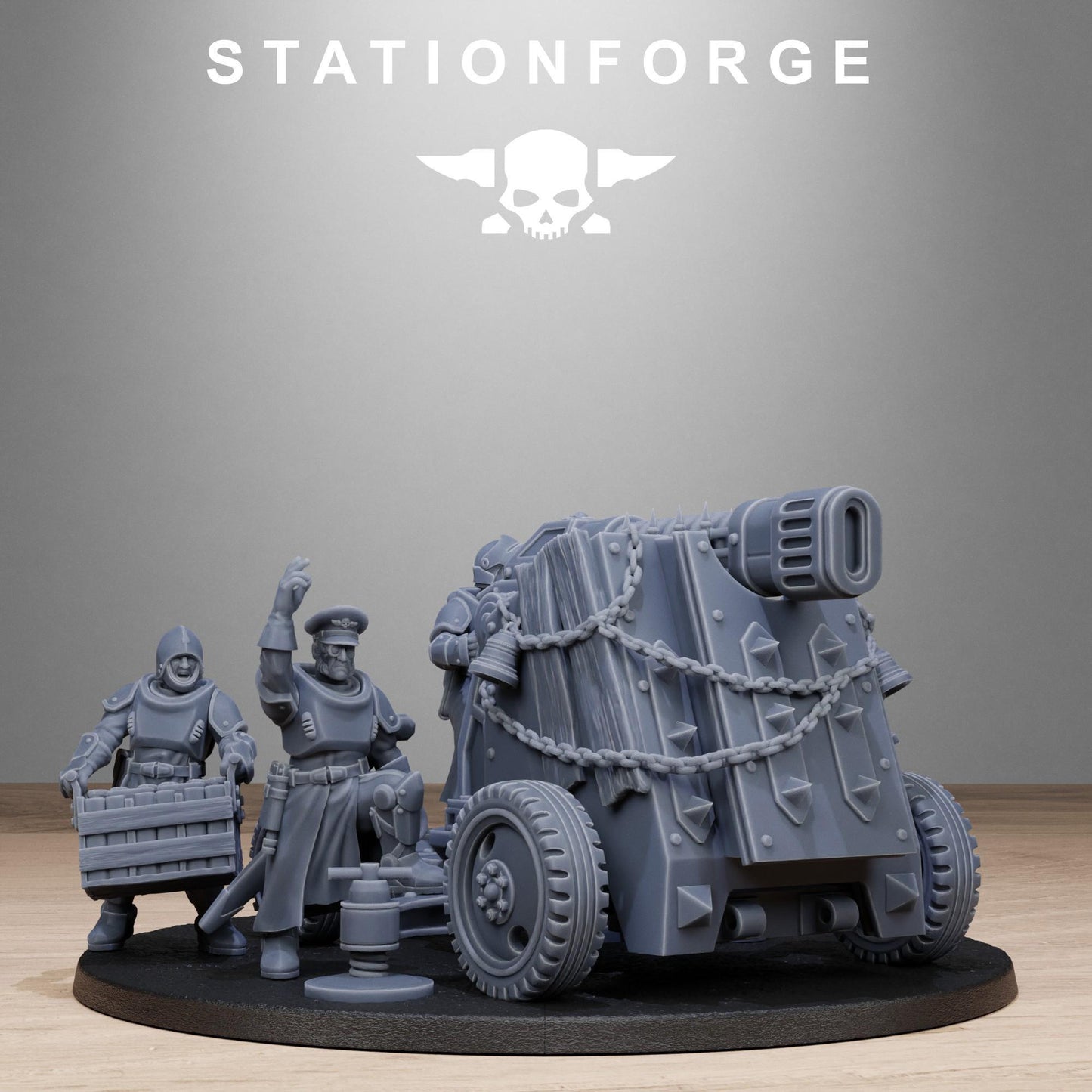 RoyalGuard Light Artillery Miniatures by STATIONFORGE, Imperial guard infantry regiment