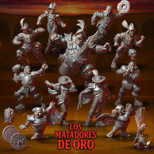 Los Matadores de Oro by Punga Miniatures - Wargame Scale 3D Printed Miniature - Part 1