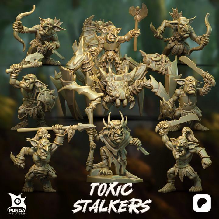 Toxic Stalkers by Punga Miniatures - Wargame Scale 3D Printed Miniature