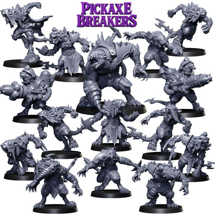 Pickaxe Breakers Fantasy Football by Punga Miniatures - Wargame Scale 3D Printed Miniature