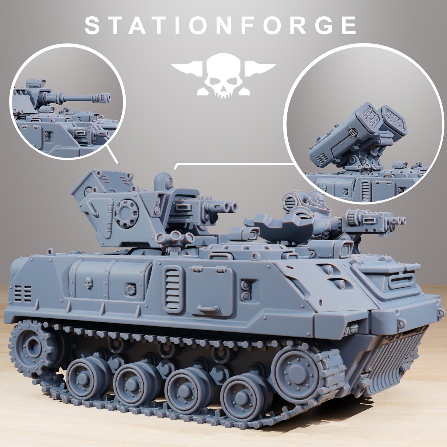 Socratis Predator Tank - Socratis Marines - Futuristic Marine Army, Sci-Fi Space Scout Vehicle by STATIONFORGE