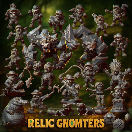Relic Gnomsters by Punga Miniatures - Wargame Scale 3D Printed Miniature - Part 2