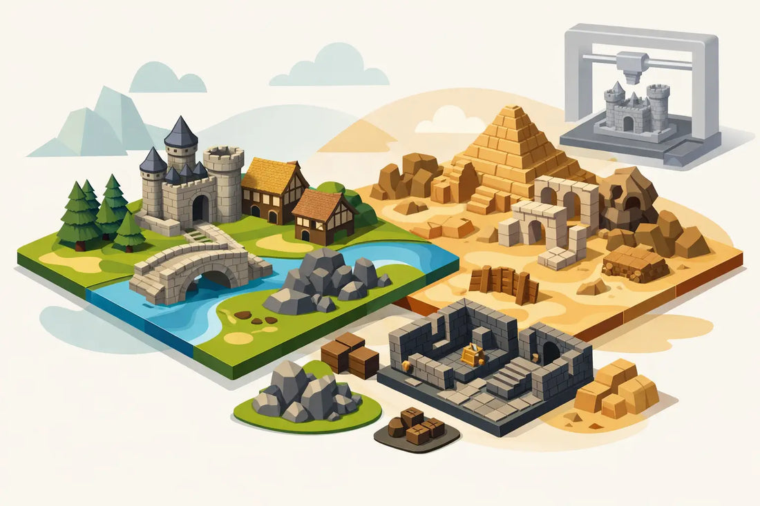 Best 3D Printed Terrain Sets for Game Boards
